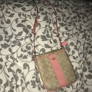 Pink coach purse